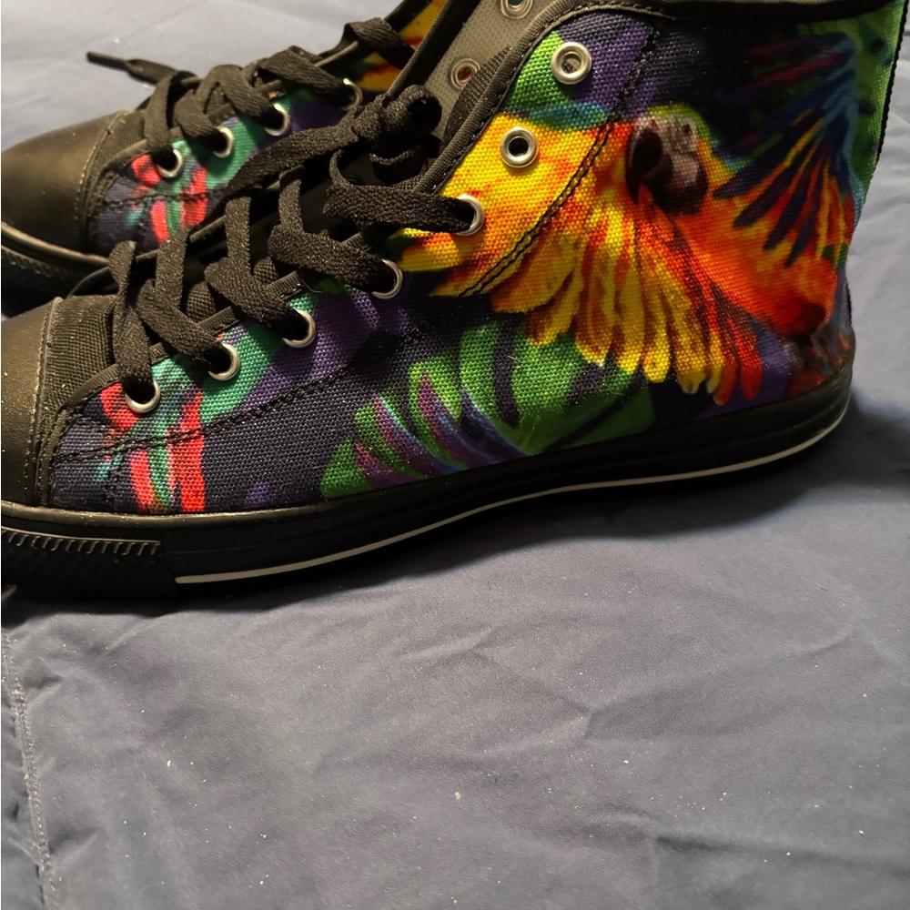 Parrot Lovers High Top Sneaker Size 9 - Picture 2 of 6